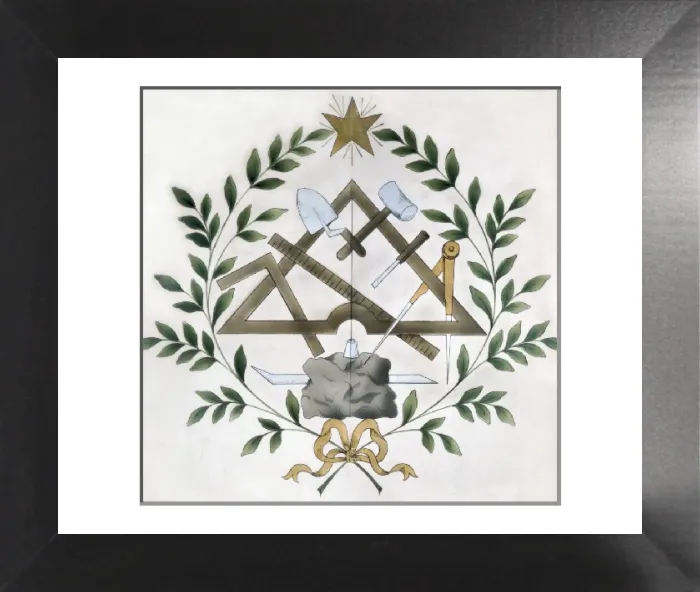 Framed Print : Masonic Tools Print, Musée du Grand Orient de France