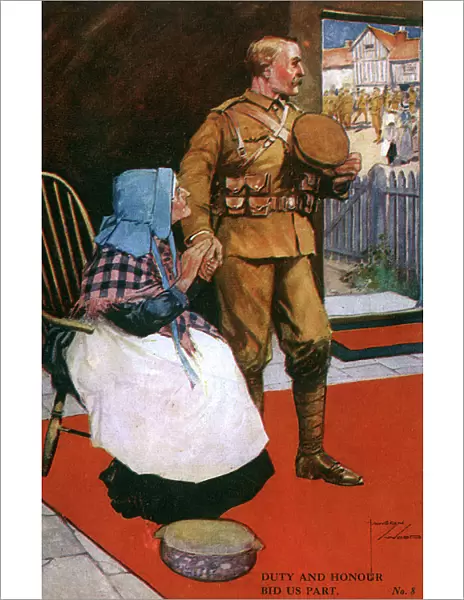 WW1 - Duty and Honour bid us part - Joining up in 1914
