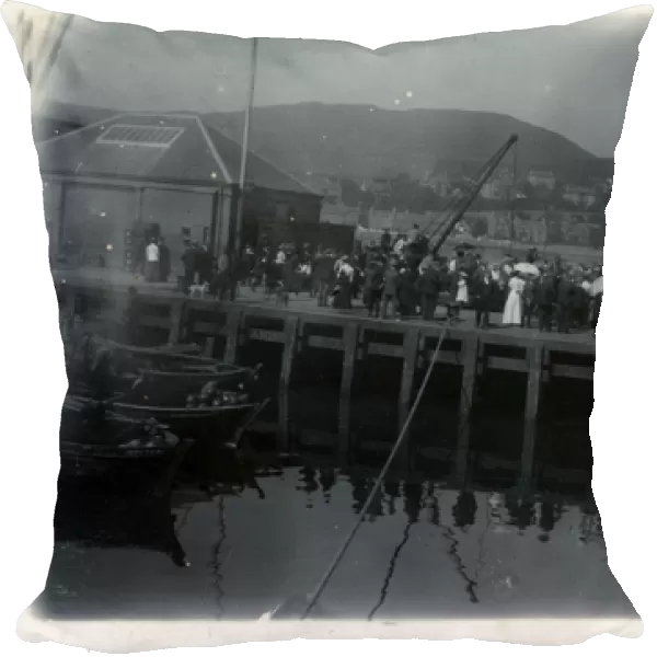 Crowd on the Pier, Campbeltown, Scotland