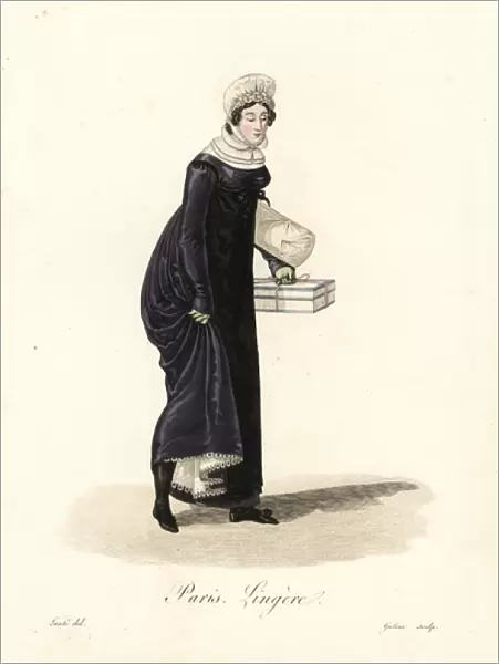 Seamstress, Paris, early 19th century, in lace