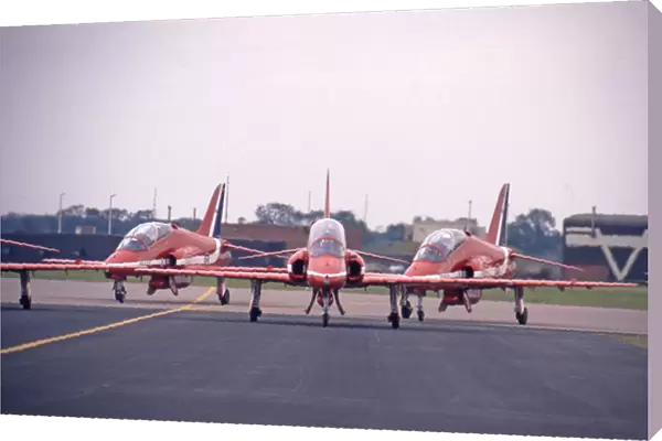 BAe Systems Hawks RAF Red Arrows taxy at RIAT Fairford 1994