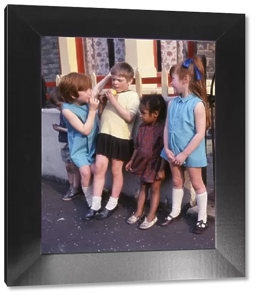 Five children on a Balham street, SW London