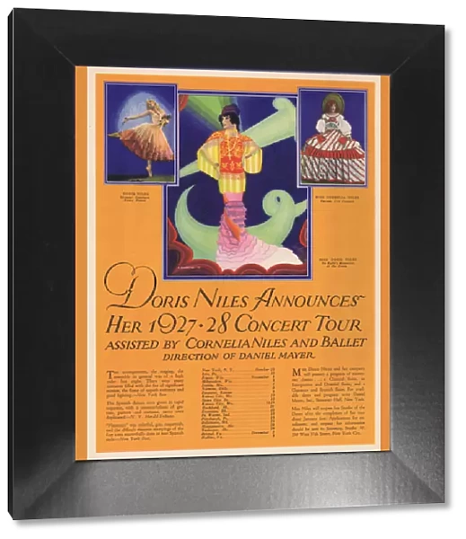 Advert for Doris Niles 1927-1928 Concert Tour (1927)