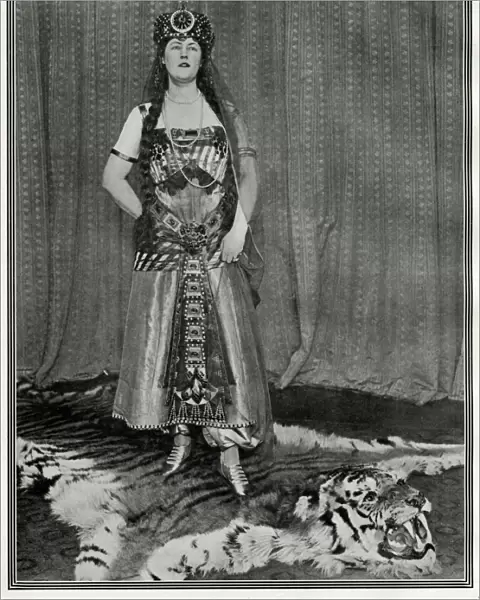 Mrs Leopold Albu in fancy dress costume, Cleopatra