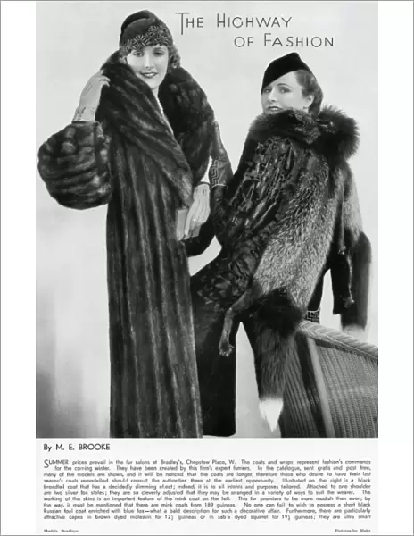 Fashionable furs 1933