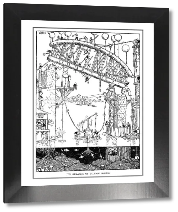 Framed Print : W Heath Robinson Print - Railway Ribaldry (1935) Framed Print : W Heath Robinson Print - Railway Ribaldry (1935)