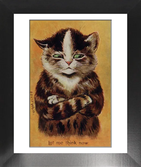 Framed Print : Louis Wain Cat Print, 1904 Framed Print : Louis Wain Cat Print, 1904