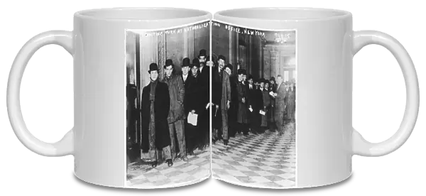 Immigrants arriving at Ellis Island, New York