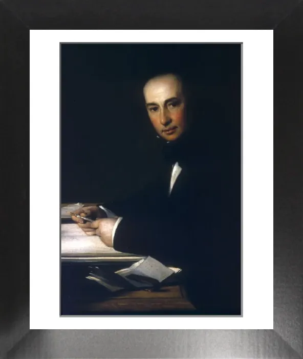 Framed Print : Isambard Kingdom Brunel Print: Col Portrait 1806-1859 Framed Print : Isambard Kingdom Brunel Print: Col Portrait 1806-1859