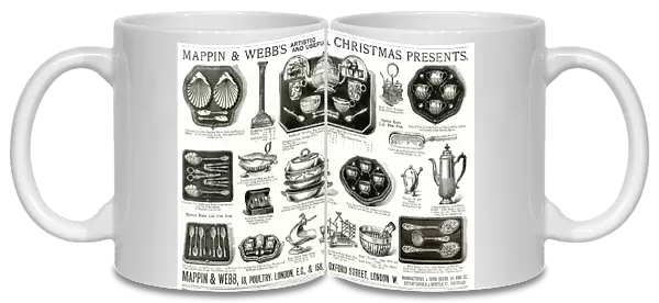 Advert for Mappin & Webbs Christmas presents 1888