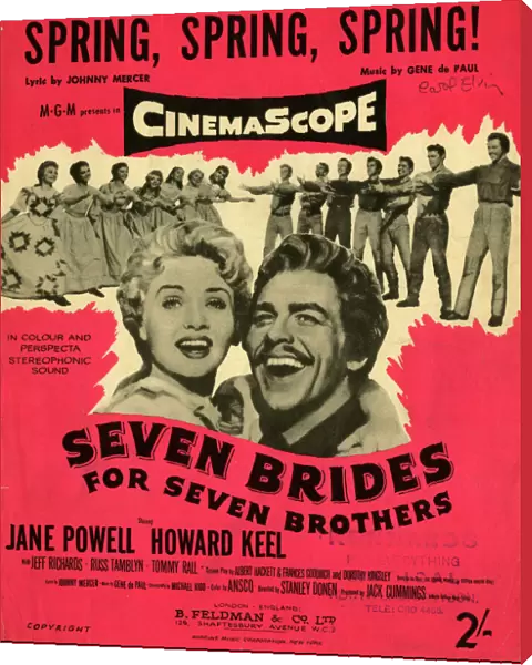 Music cover, Seven Brides for Seven Brothers