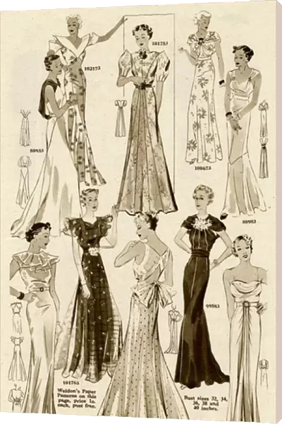 Evening gowns of 1936