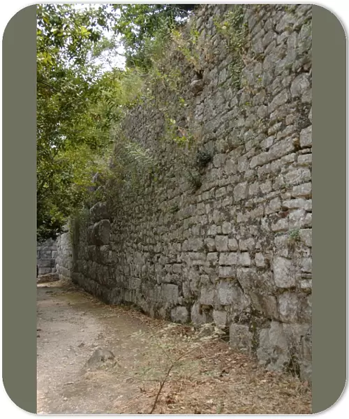 Albania. Butrint. Cyclopean walls of the ancient city