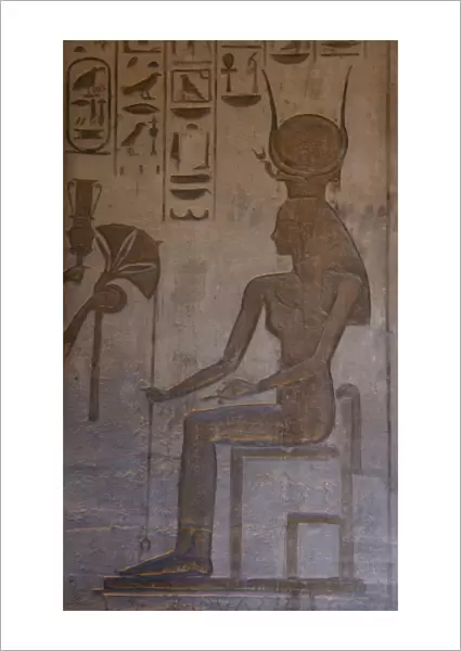 Small Temple or Temple of Hathor. Relief depicting the godde