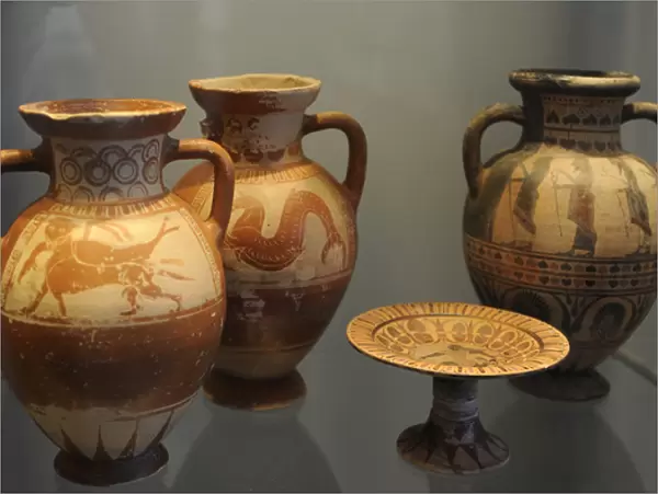 Etruscan Art. Italy. Production of tableware was established