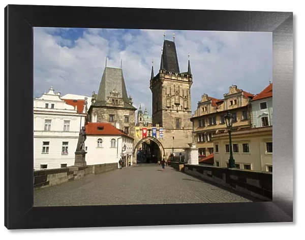 Czech Republic. Prague. Bridge tower at the end of the Charl