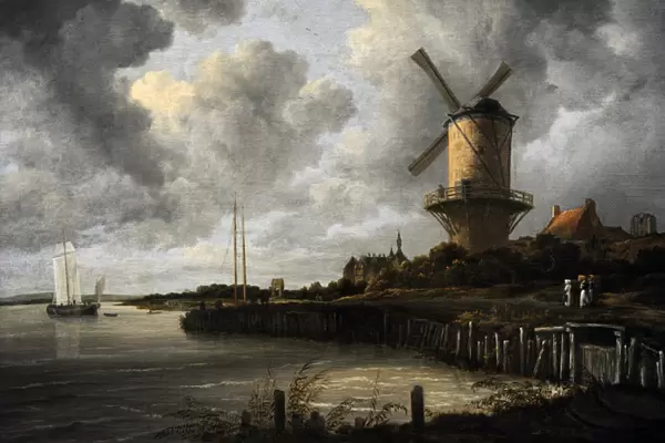 The Windmill at Wijk bij Duurstede, c. 1668-1670 by Jacob Is