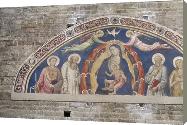 Italy. Florence. Church of San Maniato al Monte. Mural paint