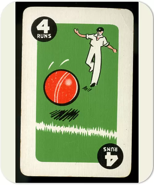 Cricket - Run-It-Out card game - 4 Runs
