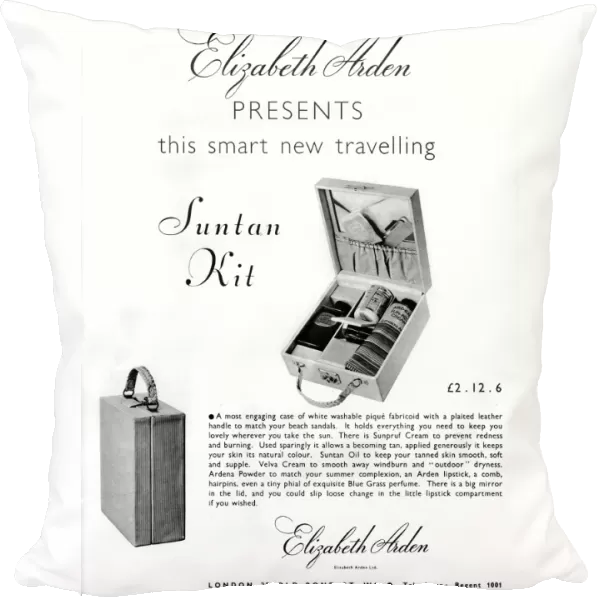 Elizabeth Arden suntan kit, 1935