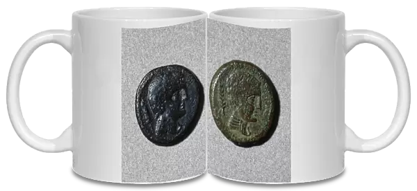 Assarius. Adverse. Ibero-roman. Bronze. Head. Mint of Iltirc