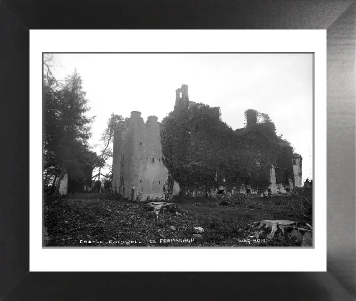 Framed Print : Early 20th Century Print of Castle Caldwell, Co. Fermanagh Framed Print : Early 20th Century Print of Castle Caldwell, Co. Fermanagh
