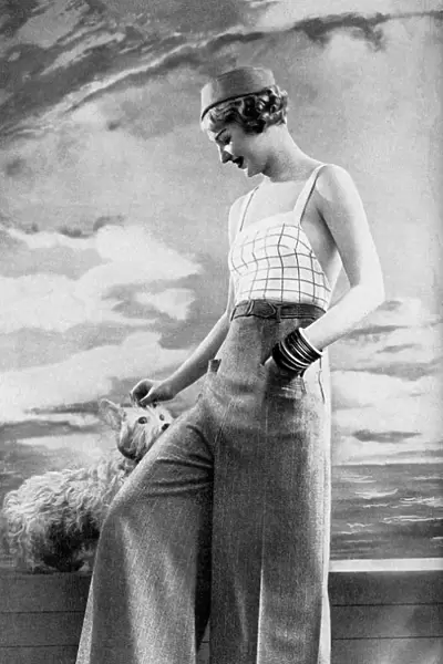 Trousers and swim top for cruise wear, 1934