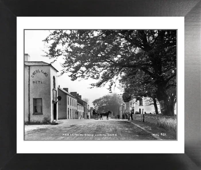 Framed Print : Toomebridge Street Scene Print, Early 1900s