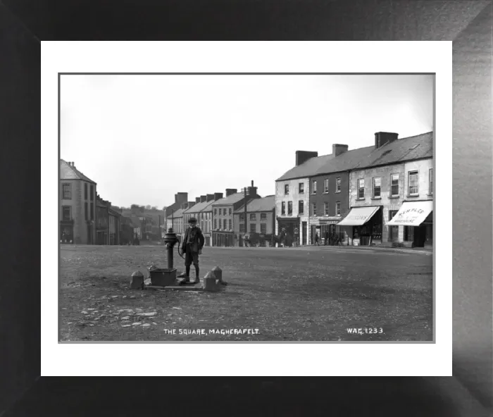 Framed Print : Early 20th Century Print of The Square, Magherafelt Framed Print : Early 20th Century Print of The Square, Magherafelt