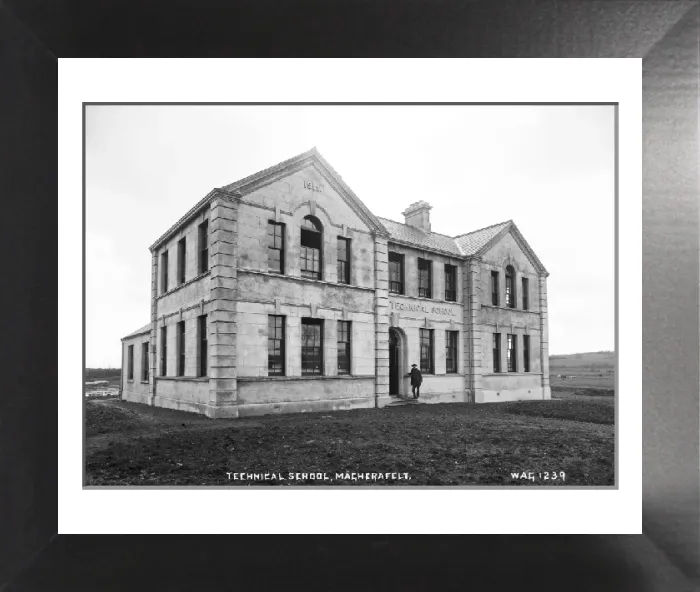 Framed Print : Early 20th Century Print of Magherafelt Technical School Framed Print : Early 20th Century Print of Magherafelt Technical School