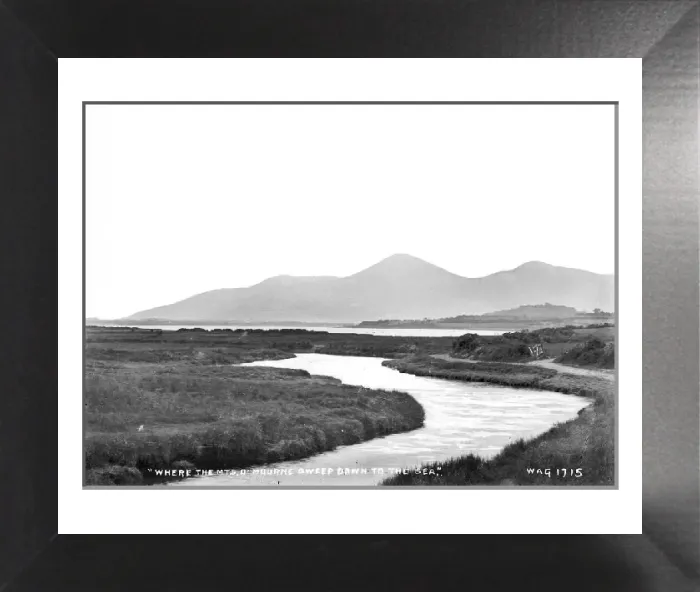 Framed Print : Northern Ireland Coastal Landscape Print circa Early 1900s Framed Print : Northern Ireland Coastal Landscape Print circa Early 1900s