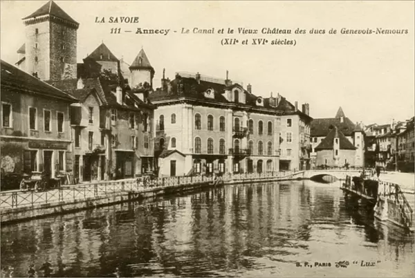Annecy, France - canal and castle