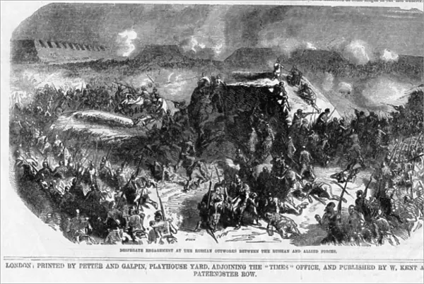 Crimean War, engagement of Russian and allied forces
