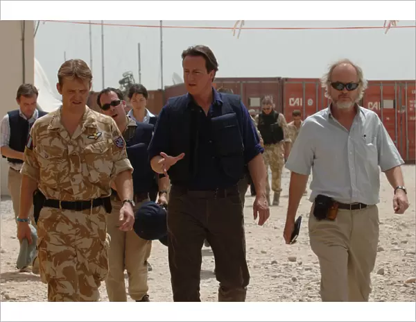 David Cameron MP, visits British troops in Afghanistan