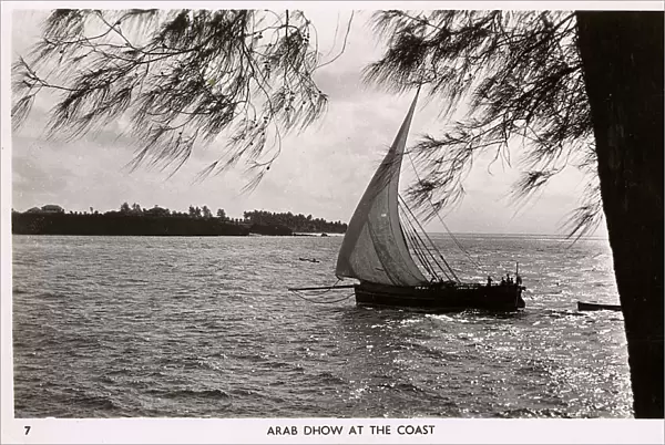 Arab dhow, Mombasa, Kenya, East Africa