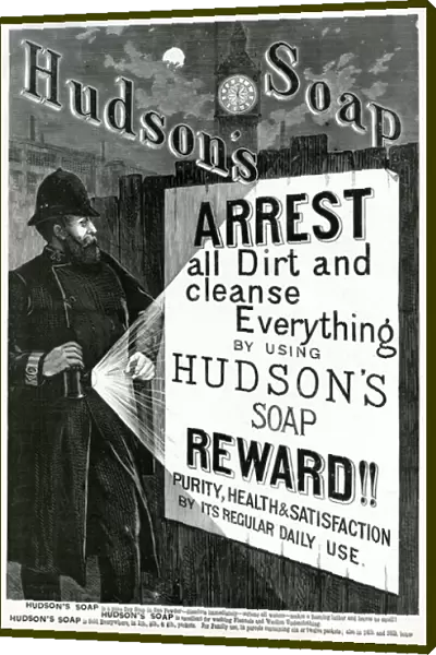 Advert for Hudsons Soap 1888