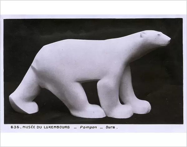 Sculpture of a Polar Bear by Francois Pompon