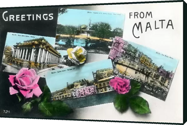 Malta - Greetings Postcard