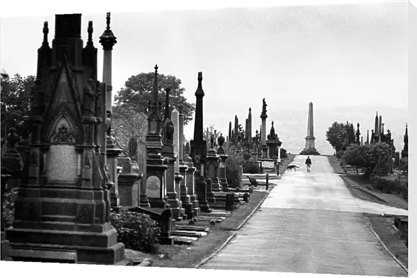 Stone tombs in Undercliffe Cemetery, Bradford, Yorkshire