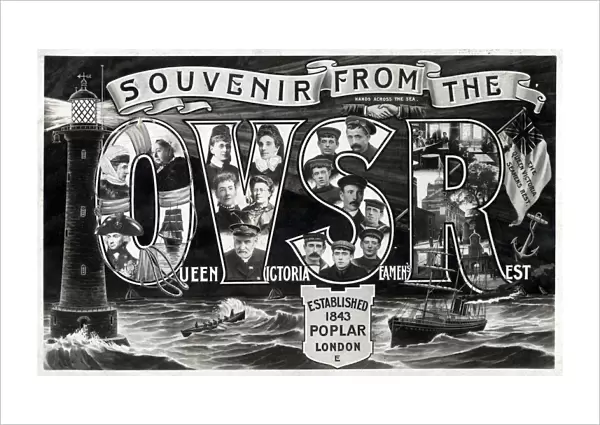 Souvenir card from Queen Victoria Seamens Rest, Poplar