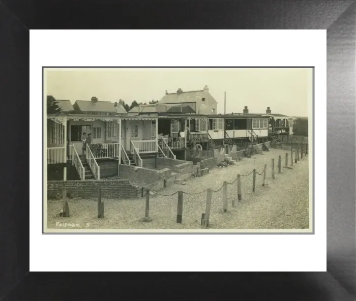 Framed Print : Holiday Bungalows, Felpham Print, 1930s