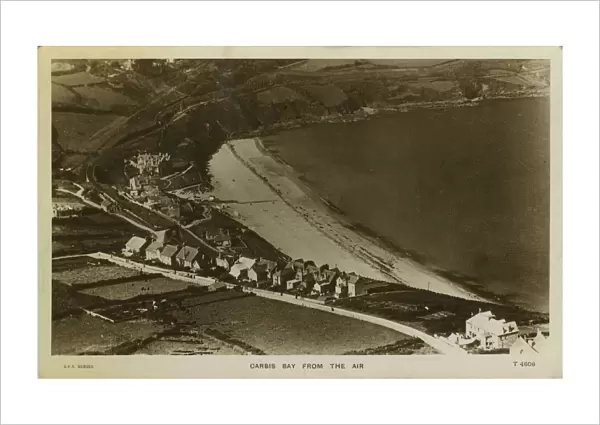 Aerial View, Carbis Bay, Saint Ives, Cornwall, England. Date: 1927