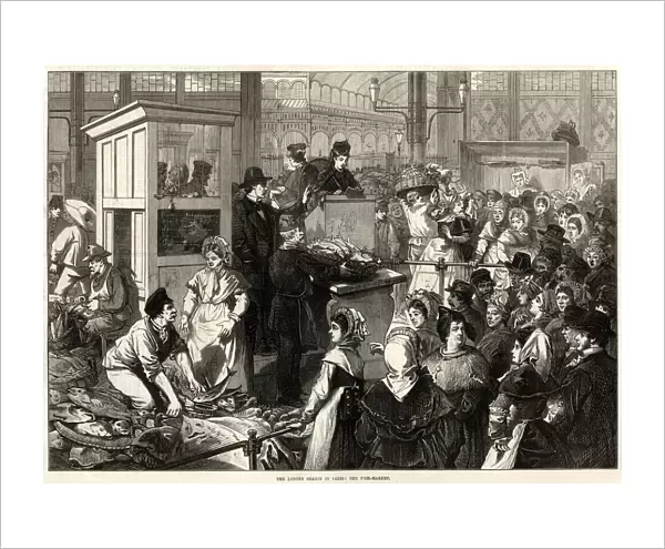 Lenten season in Paris: The Fish-market 1875