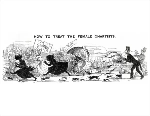 Cartoon, How to Treat the Female Chartists