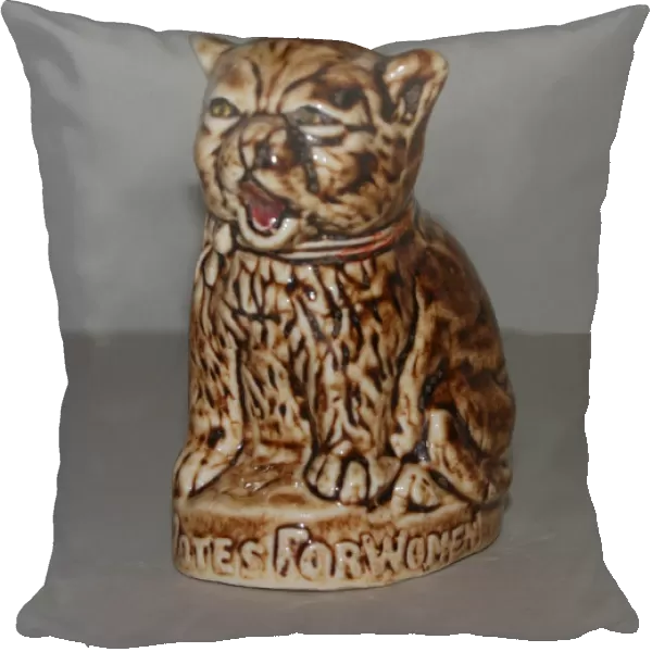 Suffragette Votes for Women Ceramic Cat