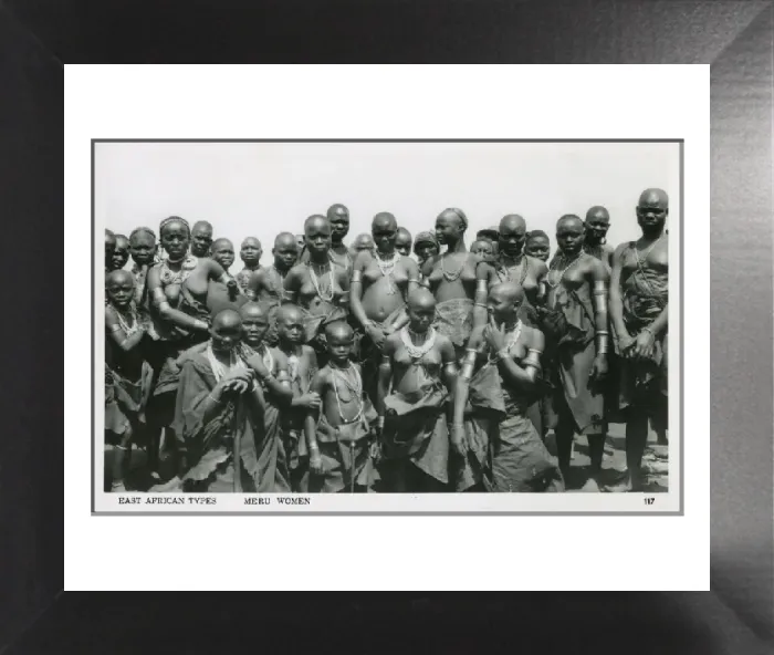 Framed Print : Meru Women - Kenya Print circa 1910s