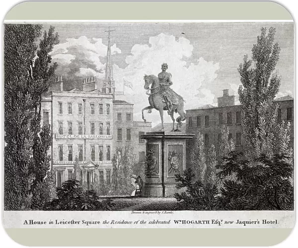The former home of William Hogarth, later Jacquiers Hotel, Leicester Square, London