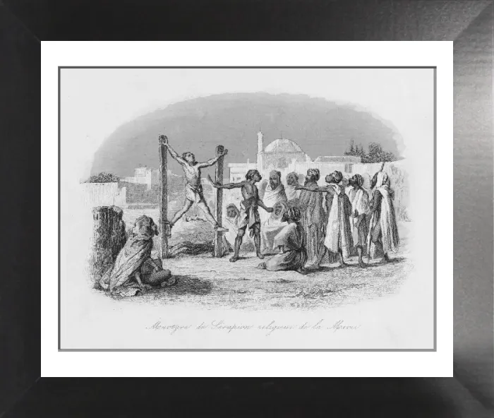 Framed Print : Father Serapion Martyred in Algeria Print, 1179-1240