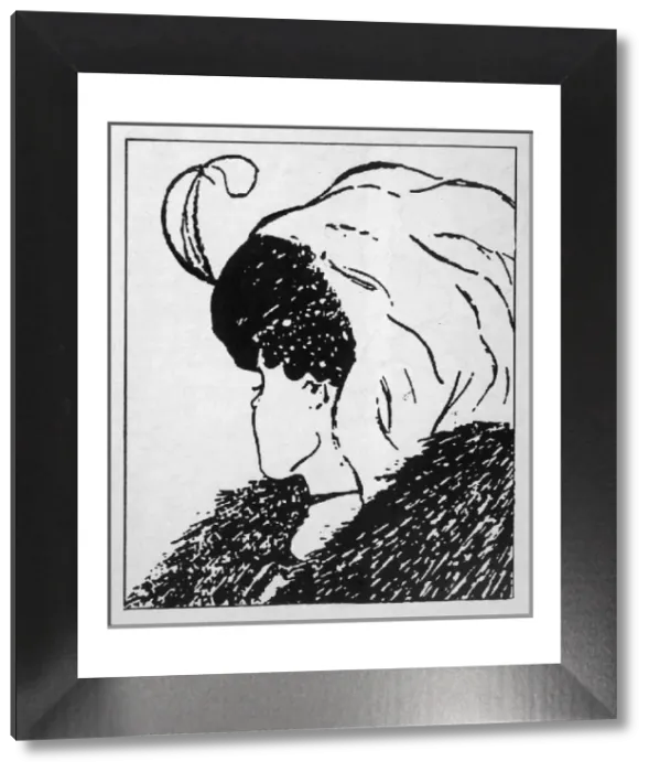 Framed Print : Trompe l'oeil Print: Wife and Mother-in-law, 1915