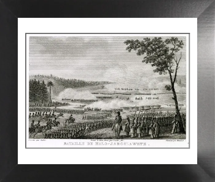 Framed Print : At the Battle of Malo-Jaroslavetz, 24 October 1812 Print